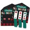 Big Dot of Happiness Christmas Pajamas - Holiday Plaid PJ Party Game Pickle Cards - Pull Tabs 3-in-a-Row - Set of 12